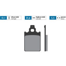 Polini Original fékbetét (FD152)