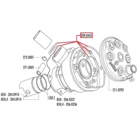 Polini 80ccm-es tömítésszett (Minarelli AM)
