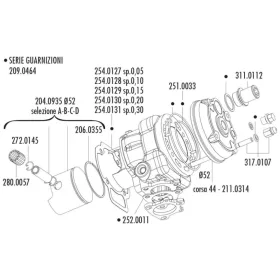 Polini henger tõcsavar szett (Big Evo - M6x120mm)