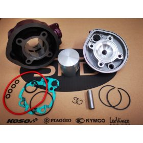   Racing Force 80ccm-es öntöttvas komplett hengerszett (Minarelli AM - rózsaszín)