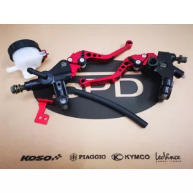 Racing Force CNC komplett fék és kuplungkar szett (Piros)