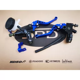 Racing Force CNC komplett fék és kuplungkar szett (Kék)