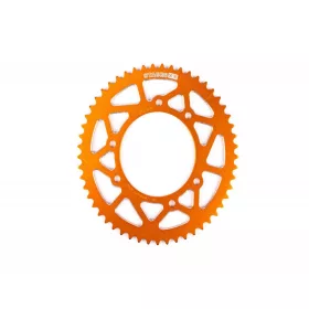   Stage6 CNC alumínium lánckerék (Minarelli AM / Piaggio D50B0 / Derbi EBE/EBS - narancs - Z53 - 420)