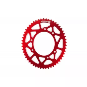   Stage6 CNC alumínium lánckerék (Minarelli AM / Piaggio D50B0 / Derbi EBE/EBS - piros - Z53 - 420)