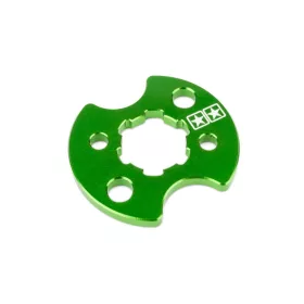   Stage6 lánckerék rögzítő alumínium lemez (Derbi EBE / EBS - Piaggio D50B0 - zöld)