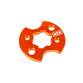   Stage6 lánckerék rögzítő alumínium lemez (Derbi EBE / EBS - Piaggio D50B0 - narancs)