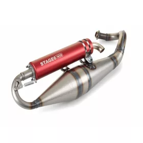 Stage6 Pro Replica MK2 kipufogó (Piaggio - piros)