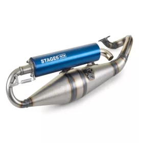   Stage6 Pro Replica MK2 kipufogó (Fekvőhengeres Minarelli - kék)