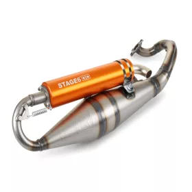   Stage6 Pro Replica MK2 kipufogó (Fekvőhengeres Peugeot / Morini - narancs)