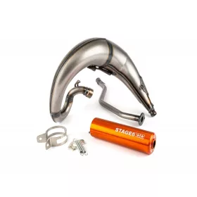 Stage6 Streetrace CNC kipufogó (Yamaha DT - narancs)