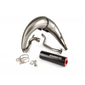 Stage6 Streetrace CNC kipufogó (Yamaha DT - piros/fekete)