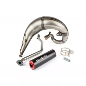 Stage6 Streetrace CNC kipufogó (Rieju MRT - piros/fekete)