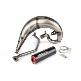   Stage6 Streetrace CNC kipufogó (Sherco SE / SM - piros/fekete)