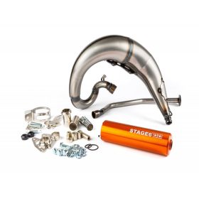   Stage6 Streetrace CNC kipufogó (Derbi EBE / EBS - Piaggio D50B0 - narancs)