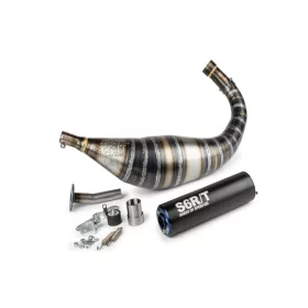   Stage6 R/T 80-90ccm CNC kipufogó (Minarelli AM - kék/fekete)