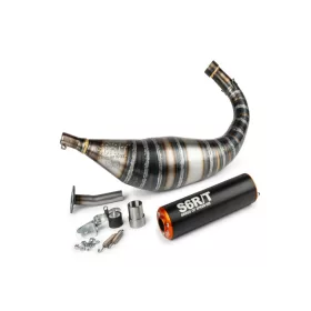   Stage6 R/T 80-90ccm CNC kipufogó (Minarelli AM - narancs/fekete)