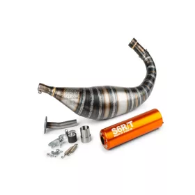 Stage6 R/T 80-90ccm CNC kipufogó (Minarelli AM - narancs)