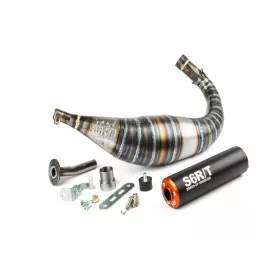   Stage6 R/T 90-100ccm CNC kipufogó (Minarelli AM - narancs/fekete)