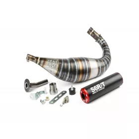   Stage6 R/T 90-100ccm CNC kipufogó (Minarelli AM - piros/fekete)