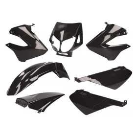   SPD Racing komplett idomszett (Derbi Senda R / X-Treme - fekete)