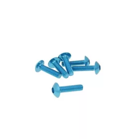   Vicma lapos fejû imbusz csavar (Többféle szín! - Többféle méret!) - M5x20 - 6db - Kék