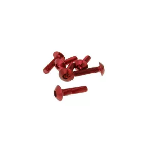  Vicma lapos fejû imbusz csavar (Többféle szín! - Többféle méret!) - M5x20 - 6db - Piros