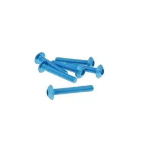   Vicma lapos fejû imbusz csavar (Többféle szín! - Többféle méret!) - M5x30 - 6db - Kék