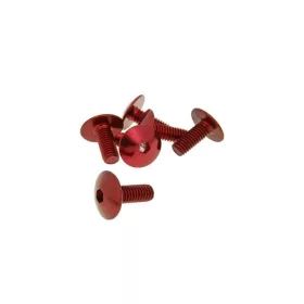   Vicma lapos fejû imbusz csavar (Többféle szín! - Többféle méret!) - M6x15 - 6db - Piros