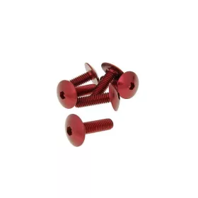   Vicma lapos fejû imbusz csavar (Többféle szín! - Többféle méret!) - M6x20 - 6db - Piros