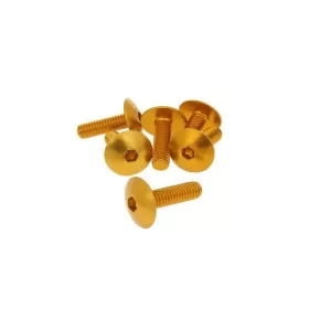   Vicma lapos fejû imbusz csavar (Többféle szín! - Többféle méret!) - M6x20 - 6db - Arany