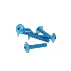   Vicma lapos fejû imbusz csavar (Többféle szín! - Többféle méret!) - M6x30 - 6db - Kék