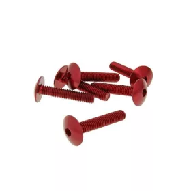   Vicma lapos fejû imbusz csavar (Többféle szín! - Többféle méret!) - M6x30 - 6db - Piros