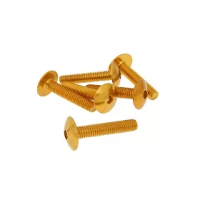   Vicma lapos fejû imbusz csavar (Többféle szín! - Többféle méret!) - M6x30 - 6db - Arany