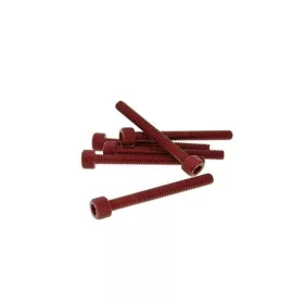   Vicma alumínium imbusz csavar (Többféle szín! - Többféle méret!) - M5x45 - 6db - Piros