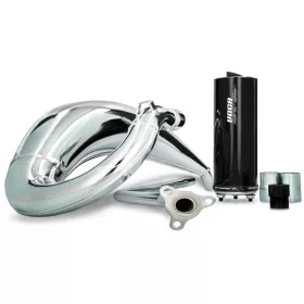   Voca Racing Cross Chromed 50/70ccm-es sportkipufogó (Rieju MRT50,) (Fekete)